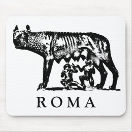 Alfombrilla De Ratón Cojín de ratón del Ella-Lobo de ROMA