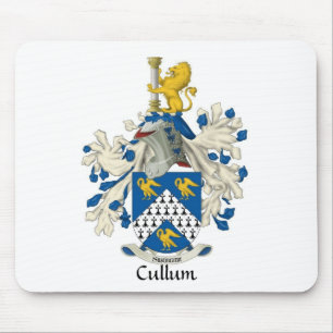 Alfombrilla De Ratón Cojín de ratón del escudo de la familia de Cullum