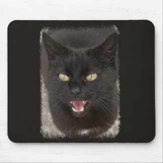 Alfombrilla De Ratón Cojín de ratón del gato negro