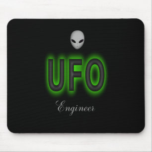 Alfombrilla De Ratón Cojín de ratón del ingeniero del UFO