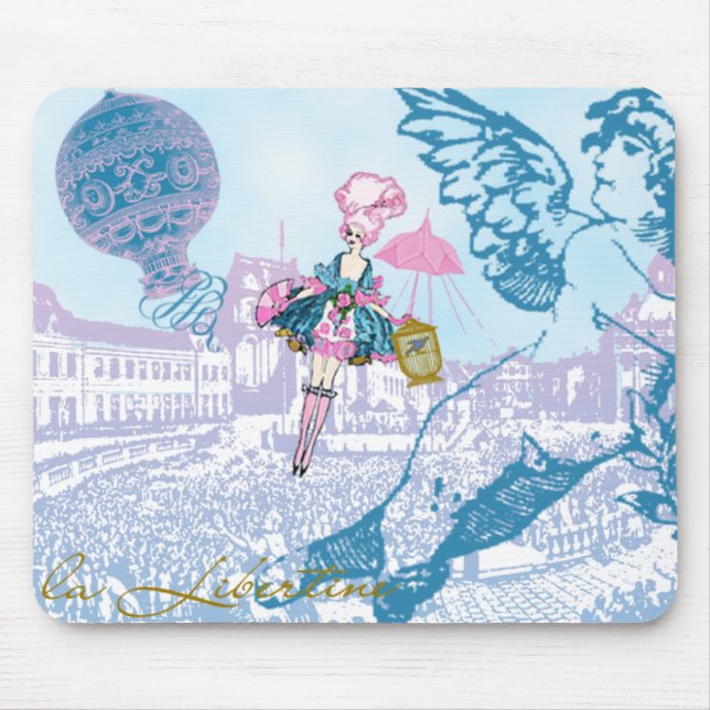Alfombrilla De Ratón Cojín de ratón del LIBERTINO del La - modificado (Frente)