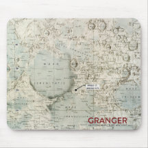 Cojín de ratón del mapa de la luna