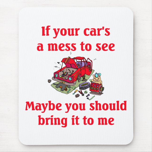 Alfombrilla De Ratón Cojín de ratón del mecánico - modificado para (Frente)