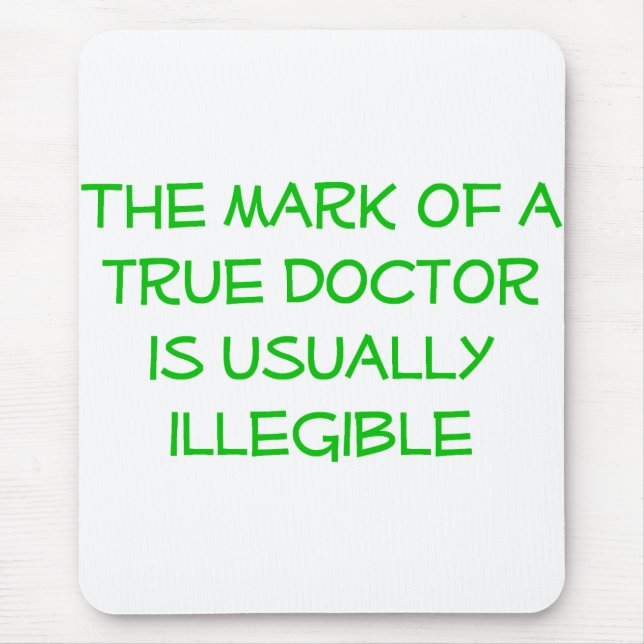 Alfombrilla De Ratón Cojín de ratón del médico (Frente)