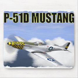 ALFOMBRILLA DE RATÓN COJÍN DE RATÓN DEL MUSTANGO DE P-51D