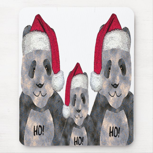 Alfombrilla De Ratón Cojín de ratón del navidad de la familia de la (Frente)