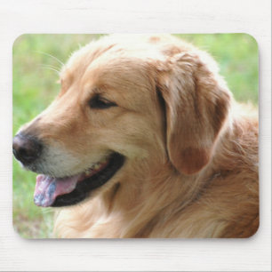Alfombrilla De Ratón Cojín de ratón del perrito del golden retriever