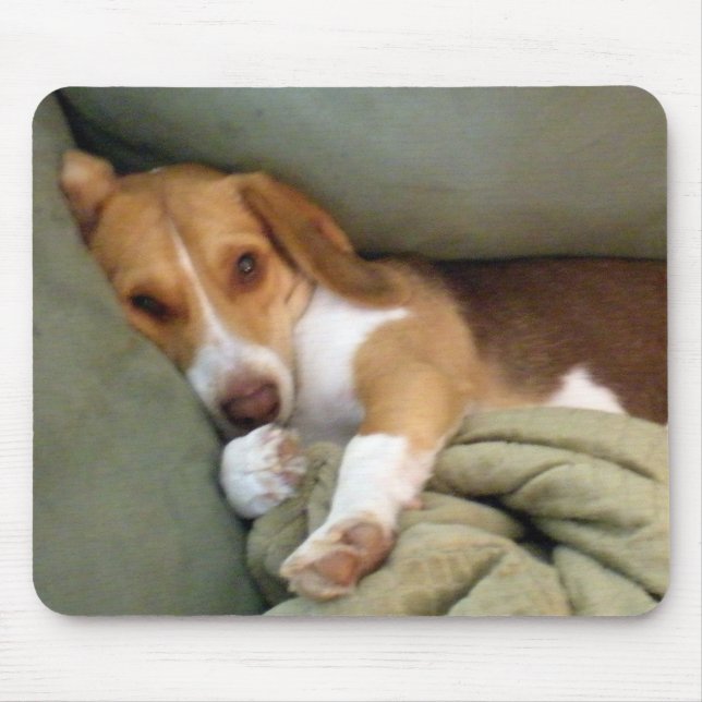 Alfombrilla De Ratón Cojín de ratón del perrito del Snuggle (Frente)