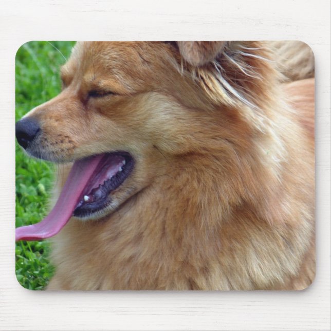 Alfombrilla De Ratón Cojín de ratón del perro chino de perro chino (Frente)