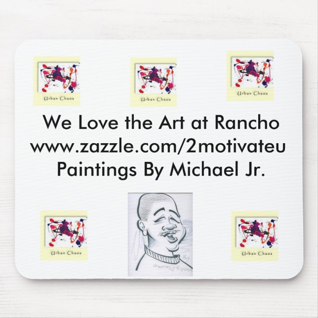 Alfombrilla De Ratón Cojín de ratón del rancho. (Frente)