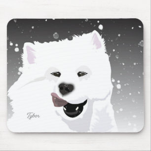 Alfombrilla De Ratón Cojín de ratón del samoyedo