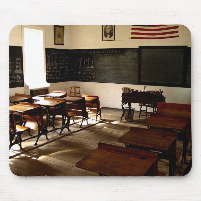 Alfombrilla De Ratón cojín de ratón del sitio de escuela vieja (Frente)