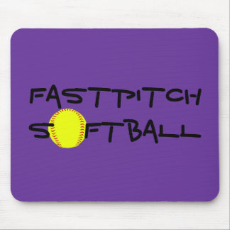 Alfombrilla De Ratón Cojín de ratón del softball de Fastpitch