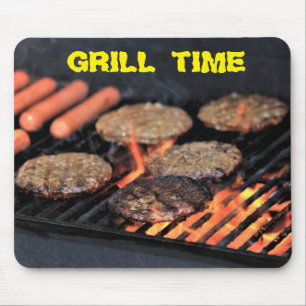 Alfombrilla De Ratón COJÍN de RATÓN del tiempo de la parrilla