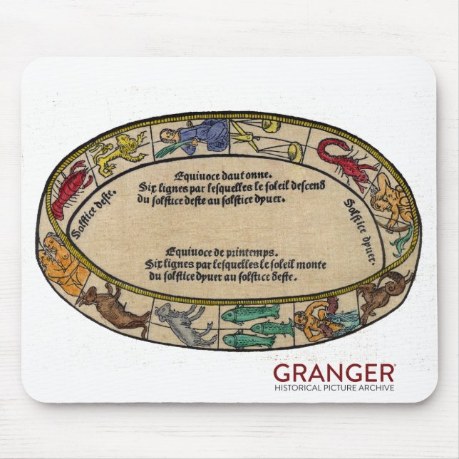 Alfombrilla De Ratón Cojín de ratón del zodiaco (Frente)