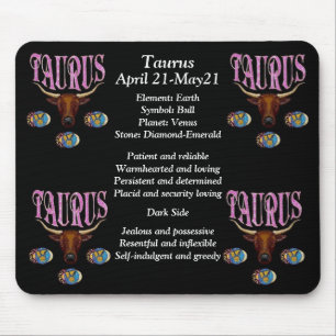 Alfombrilla De Ratón Cojín de ratón del zodiaco del Rótulo del