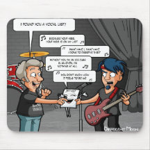 Cojín de ratón divertido del humor de la música