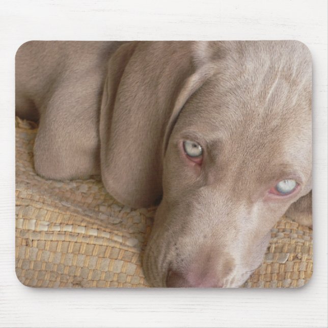 Alfombrilla De Ratón Cojín de ratón el dormir Weimaraner (Frente)