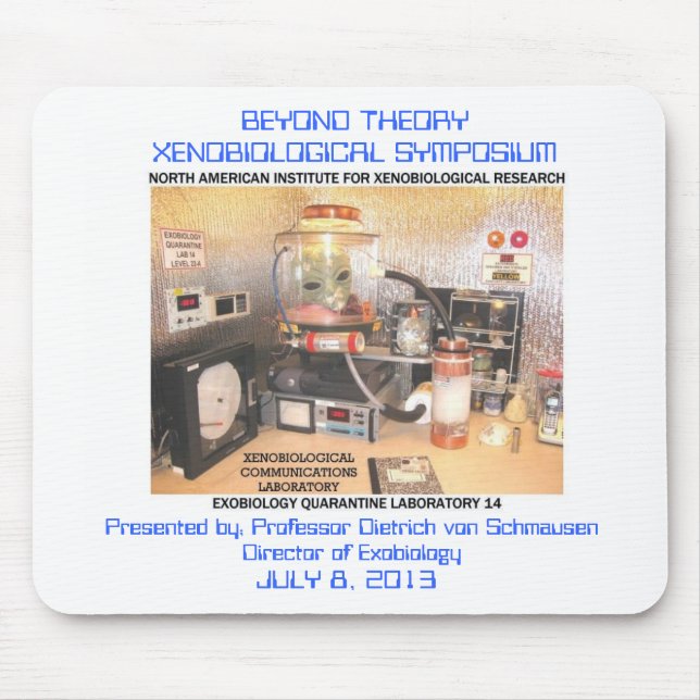 Alfombrilla De Ratón Cojín de ratón extranjero del simposio de la (Frente)