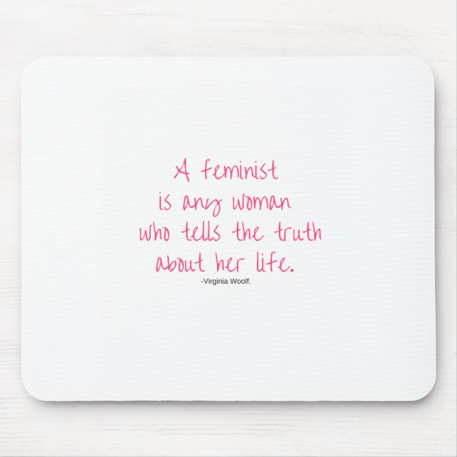 Alfombrilla De Ratón Cojín de ratón feminista (Frente)