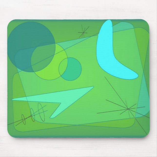 Alfombrilla De Ratón Cojín de ratón futurista (Frente)