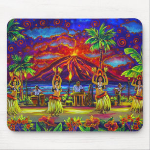 Alfombrilla De Ratón Cojín de ratón hawaiano de CBjork Luau