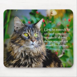 Alfombrilla De Ratón Cojín de ratón inspirador de la cita del gato