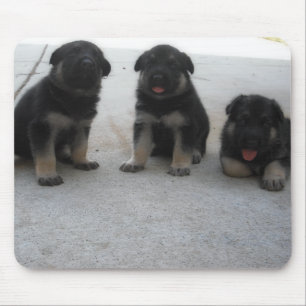 Alfombrilla De Ratón Cojín de ratón lindo del perrito del pastor alem