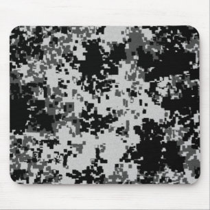Alfombrilla De Ratón Cojín de ratón negro del camuflaje de Digitaces