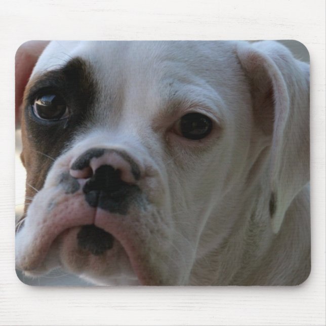 Alfombrilla De Ratón Cojín de ratón observado negro del perro del (Frente)