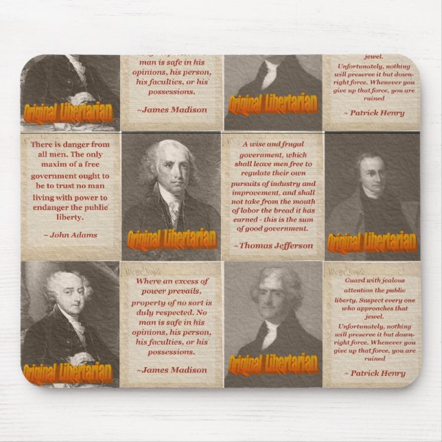 Alfombrilla De Ratón Cojín de ratón original de los libertarios (Frente)