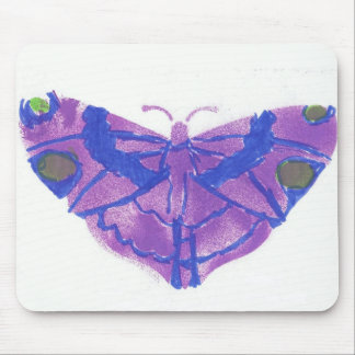 Alfombrilla De Ratón cojín de ratón púrpura de la mariposa