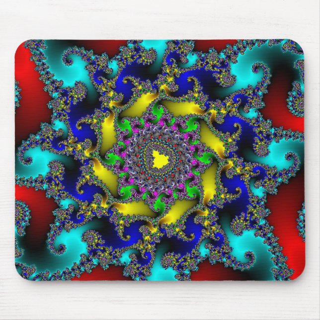 Alfombrilla De Ratón Cojín de ratón real del fractal (Frente)
