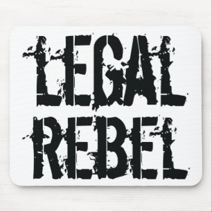 Alfombrilla De Ratón Cojín de ratón rebelde legal