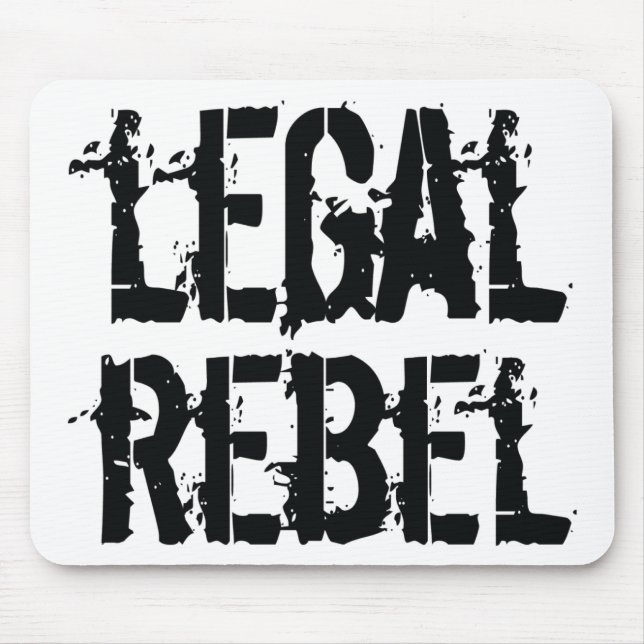 Alfombrilla De Ratón Cojín de ratón rebelde legal (Frente)