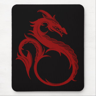 Alfombrilla De Ratón Cojín de ratón rojo de Apalala del dragón