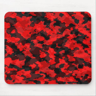 Alfombrilla De Ratón Cojín de ratón rojo del camuflaje