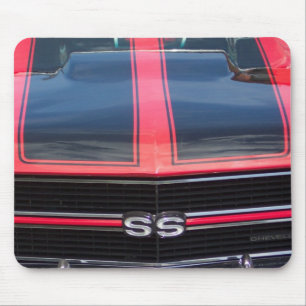 Alfombrilla De Ratón Cojín de ratón rojo y negro de Chevelle SS