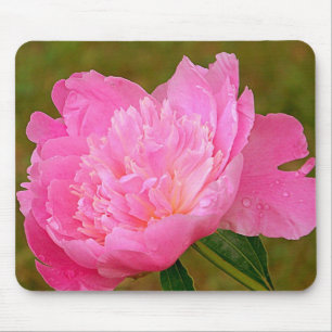 Alfombrilla De Ratón Cojín de ratón rosado bonito del Peony