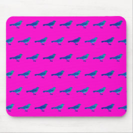 Alfombrilla De Ratón Cojín de ratón rosado con el modelo del pájaro del