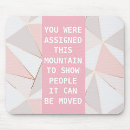 Alfombrilla De Ratón Cojín de ratón rosado de la inspiración