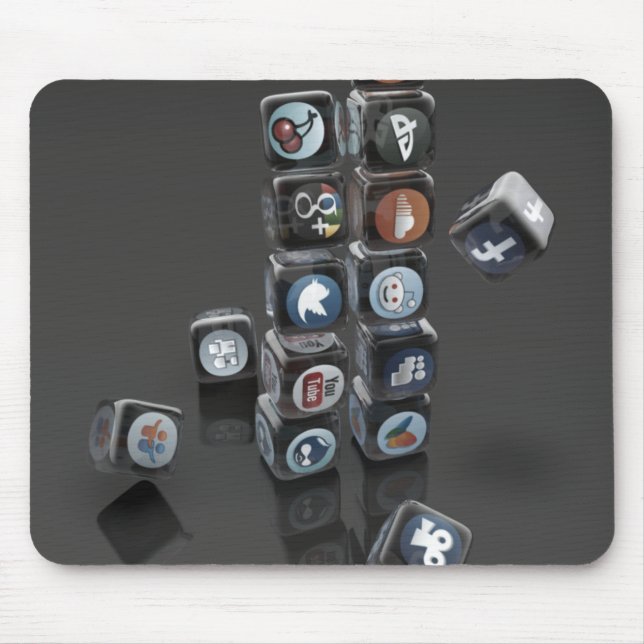 Alfombrilla De Ratón Cojín de ratón social de la sobrecarga de los (Frente)