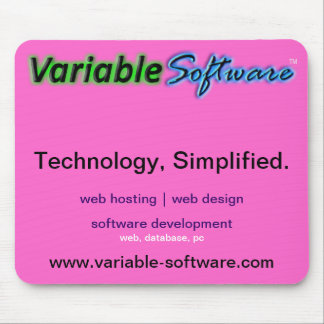 Alfombrilla De Ratón Cojín de ratón variable del software, rosado