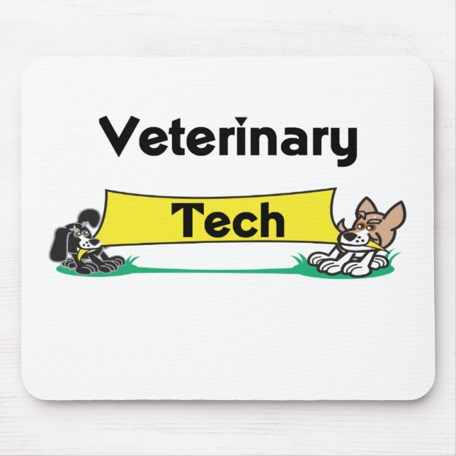 Alfombrilla De Ratón Cojín de ratón veterinario del técnico (Frente)