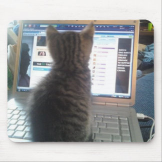 Alfombrilla De Ratón Cojín del gato y de ratón