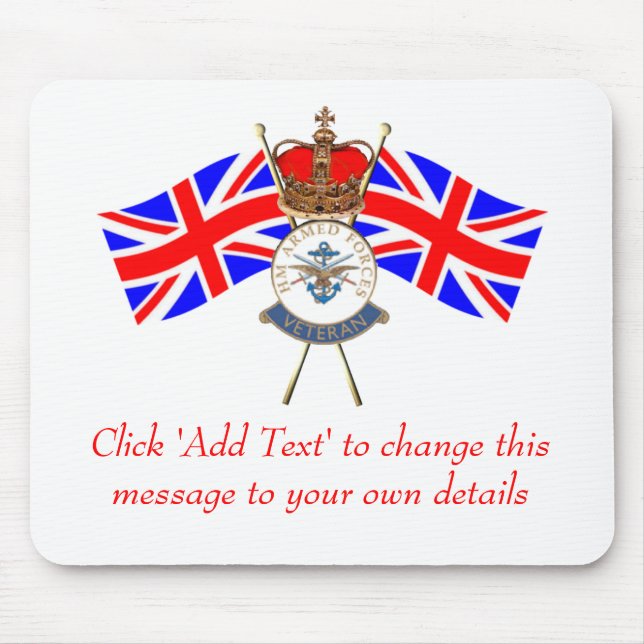 Alfombrilla De Ratón Cojín del ratón del veterano (Frente)