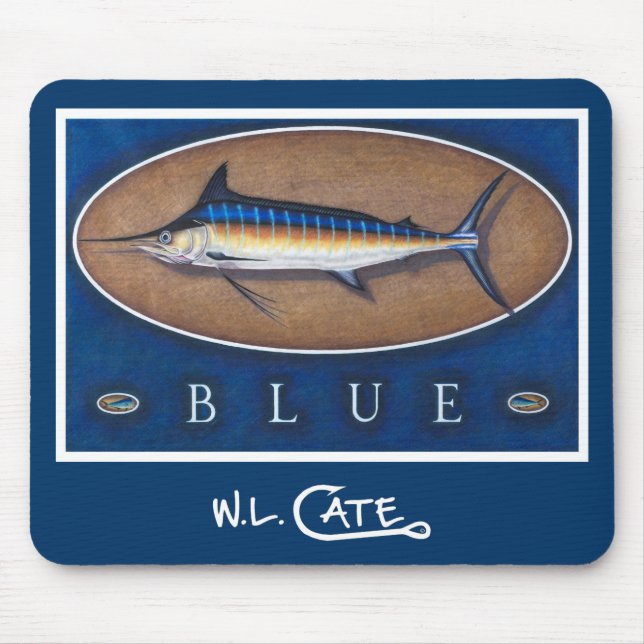 Alfombrilla De Ratón Cojines de ratón de la aguja azul (Frente)