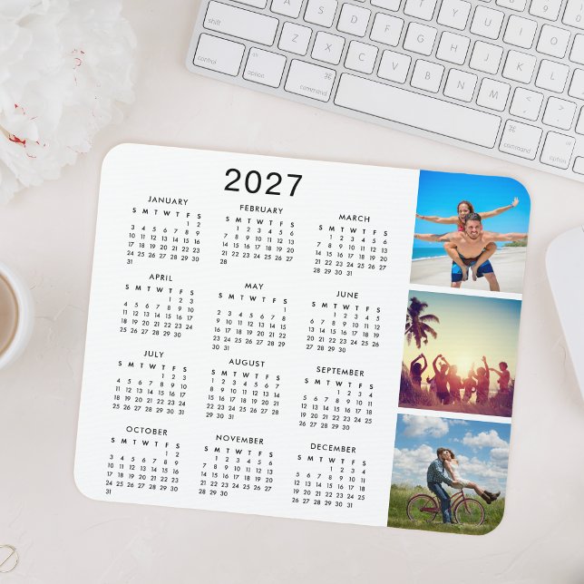Alfombrilla De Ratón Colage de Fotos de Recuerdo Personalizado Calendar (Subido por el creador)