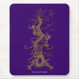 Alfombrilla De Ratón Colección ASIAN Golden Dragon Mousepad