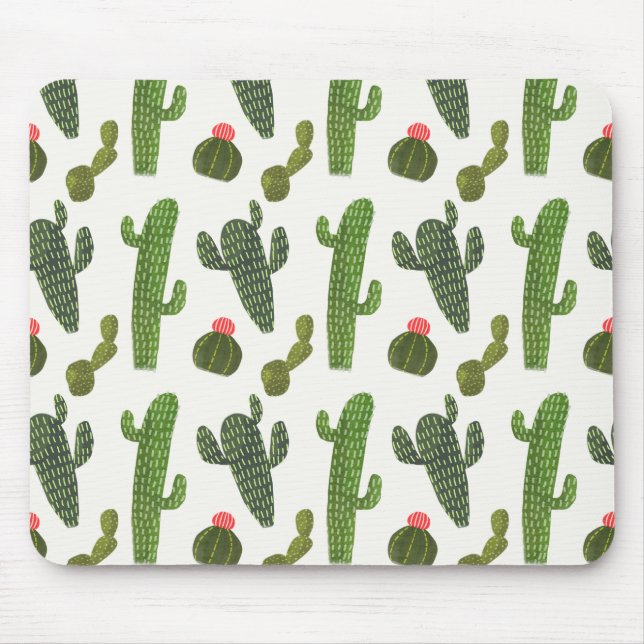 Alfombrilla De Ratón Colección de Llamarama | Cute Cactus (Frente)
